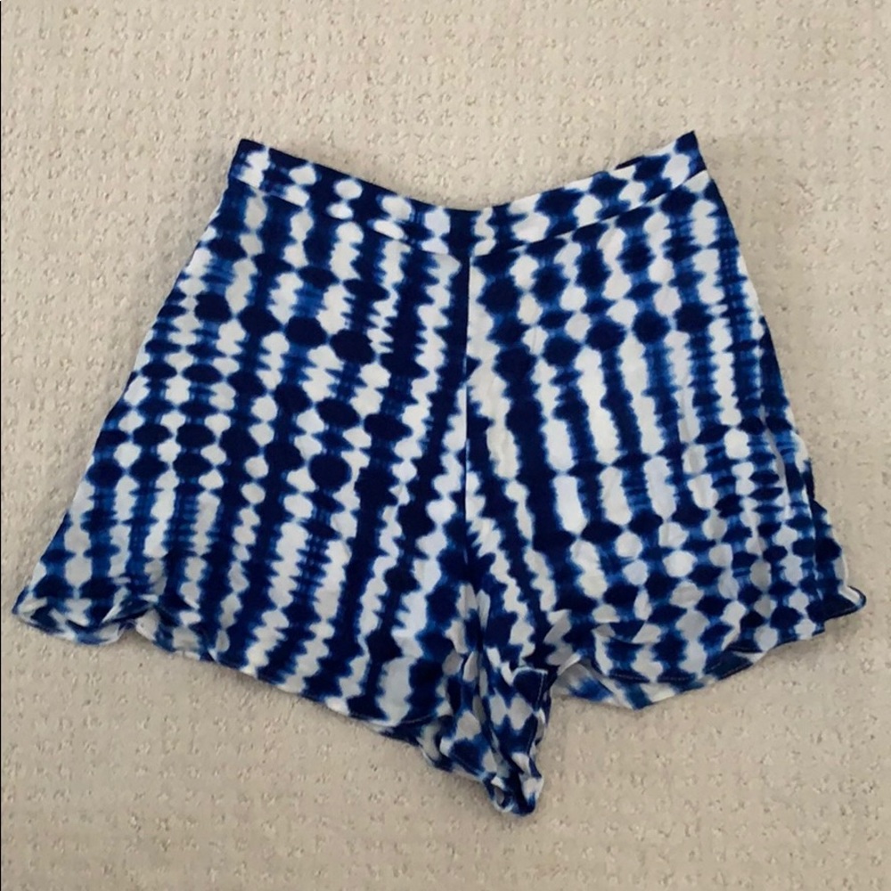 Aqua Tie Dye Shorts